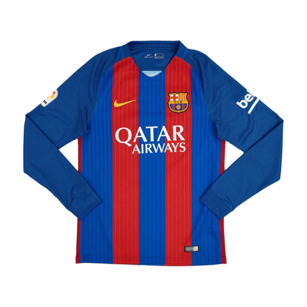 Camiseta Retro Fc Barcelona 2016/17 - 1ª Equipación Manga Larga