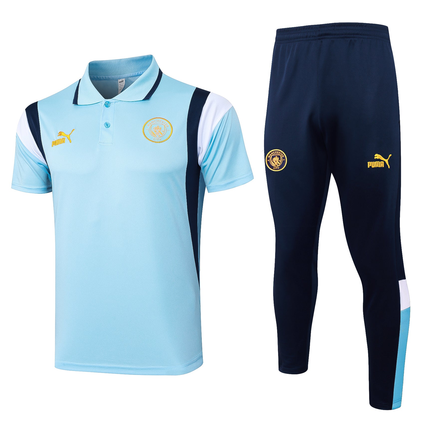 Conjunto Polo Pre-Partido Manchester City - 2025/26