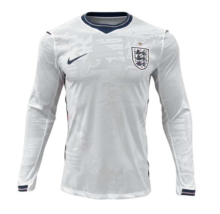 Camiseta Inglaterra 2026 - 1ª Equipación Manga Larga