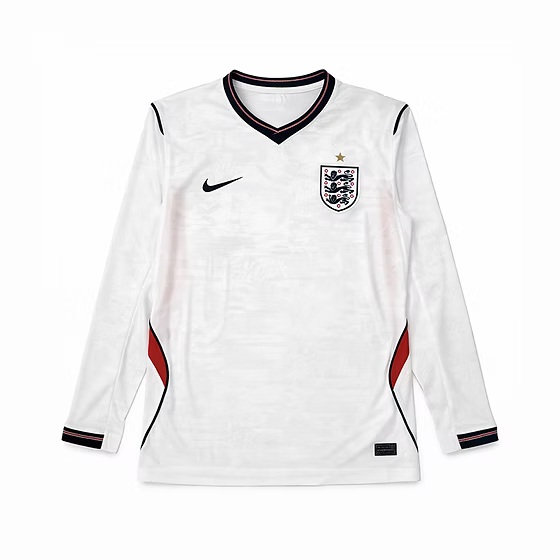 Camiseta Inglaterra 2026 - 1ª Equipación Manga Larga