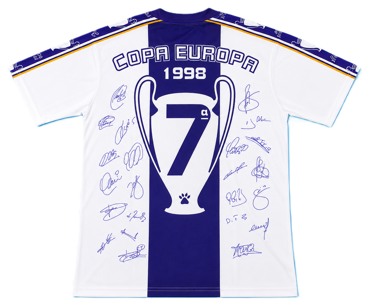 Camiseta Retro Real Madrid 1997/98 - 1ª Equipación Edición Especial 7ª Champions League