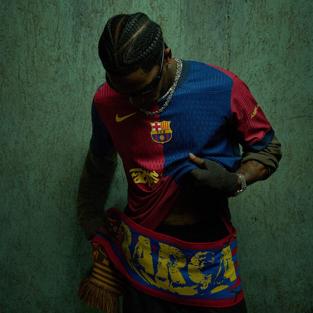 Camiseta Fc Barcelona Travis Scott 2024/25 - 1ª Equipación Edición Cantante
