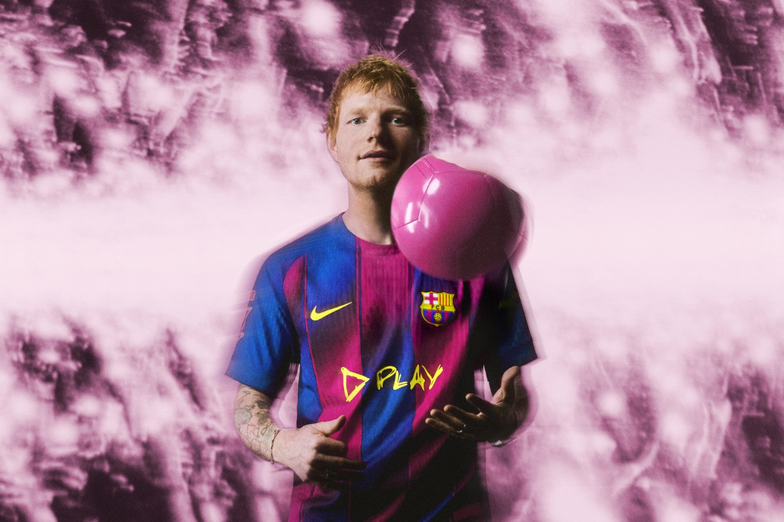 Camiseta Fc Barcelona Ed Sheeran 2025/26 - 1ª Equipación Edición Cantante