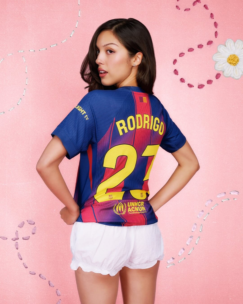 Camiseta Fc Barcelona Olivia Rodrigo 2025/26 - 1ª Equipación Edición Cantante