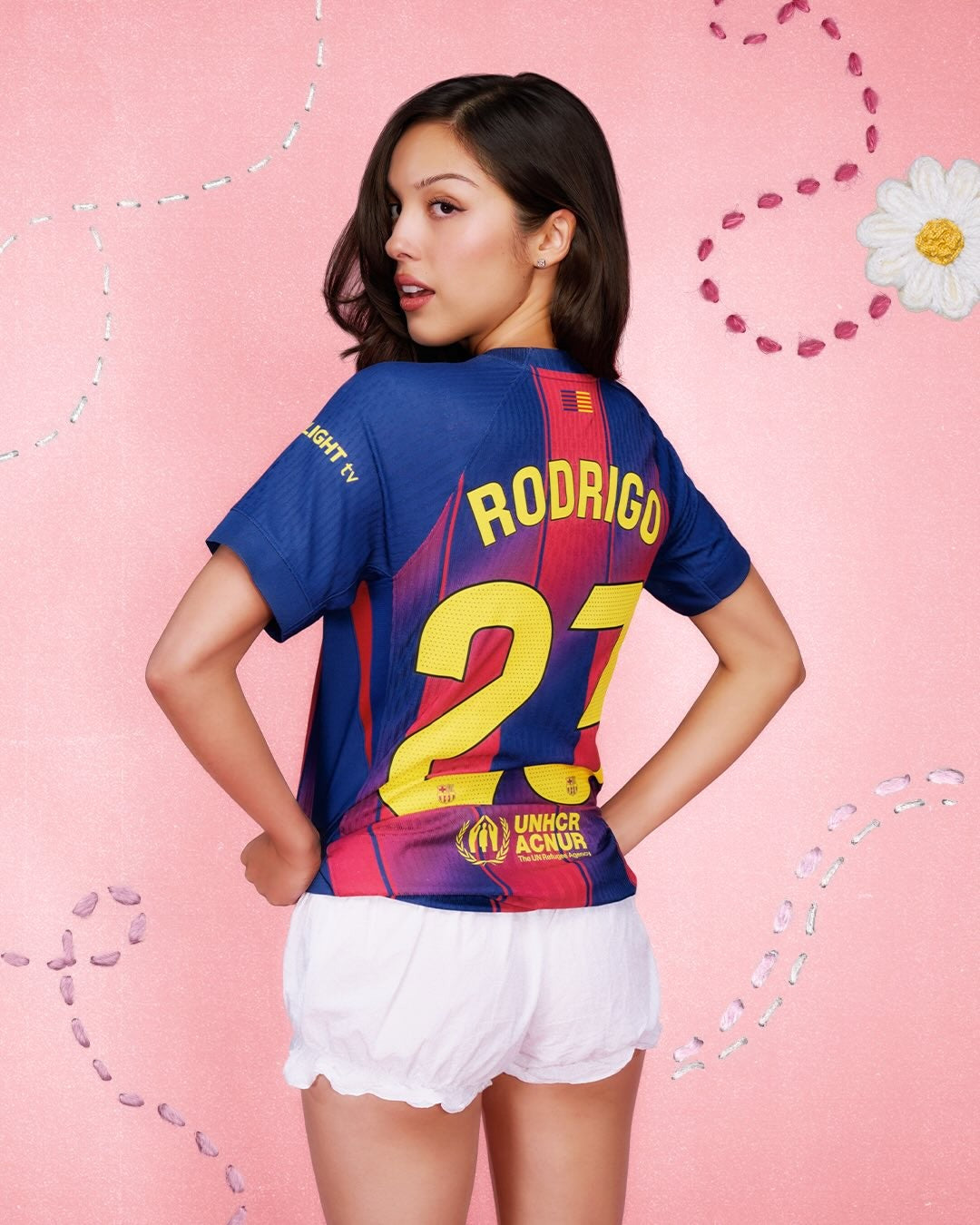 Camiseta Fc Barcelona Olivia Rodrigo 2025/26 - 1ª Equipación Edición Cantante