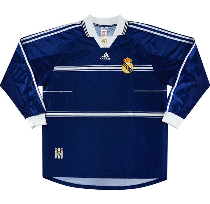 Camiseta Retro Real Madrid 1998/99 - 2ª Equipación Manga Larga
