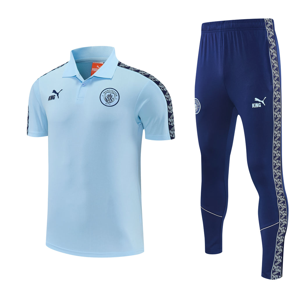 Conjunto Polo Pre-Partido Manchester City - 2025/26