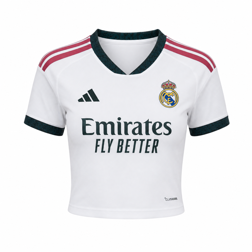 Crop Top Real Madrid 2026/27 - 1ª Equipación