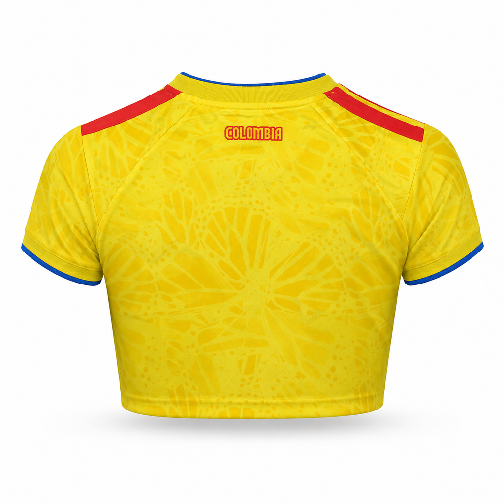 Crop Top Mujer Colombia Mundial 2026 - 1ª Equipación