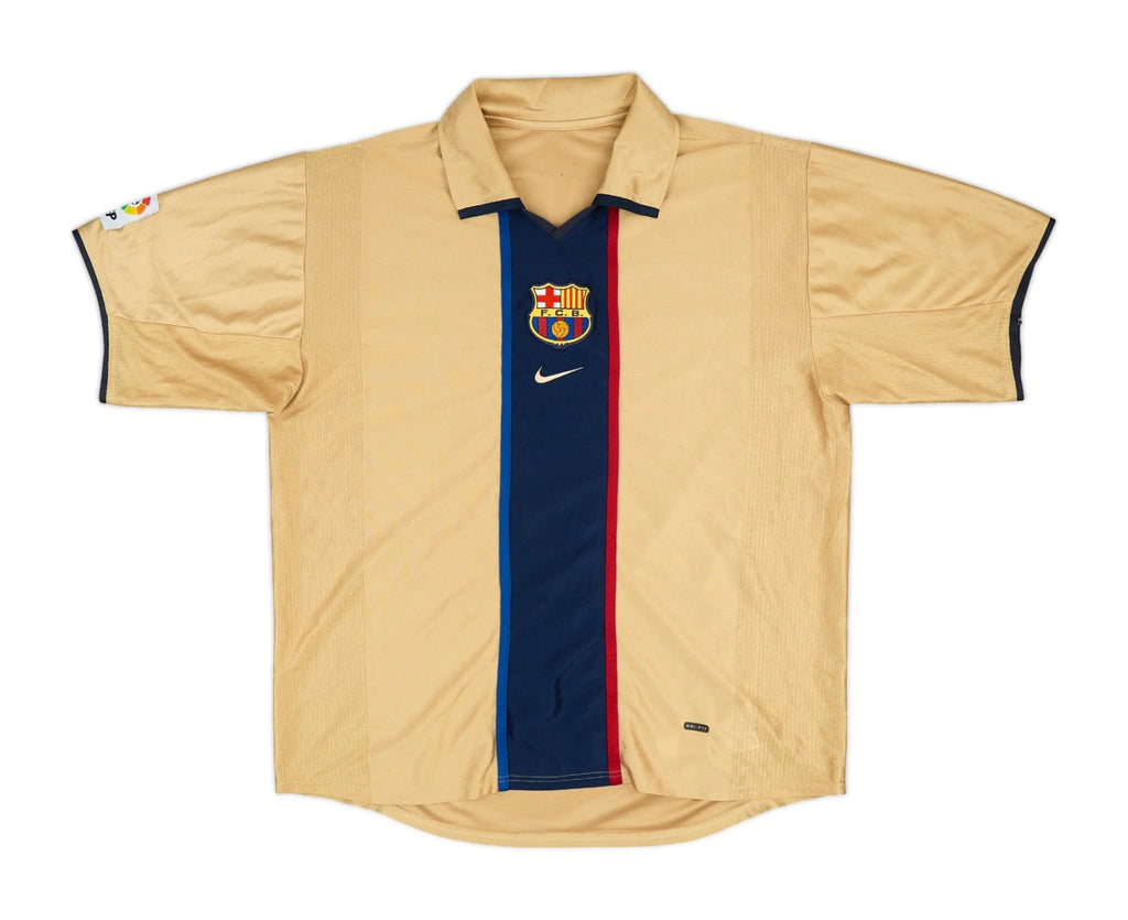 Camiseta Retro Fc Barcelona 2001/02 - 2ª Equipación