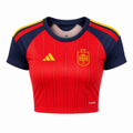 Crop Top Mujer España Mundial 2026 - 1ª Equipación (2 Estrellas)