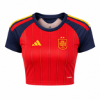 Crop Top Mujer España Mundial 2026 - 1ª Equipación (2 Estrellas)