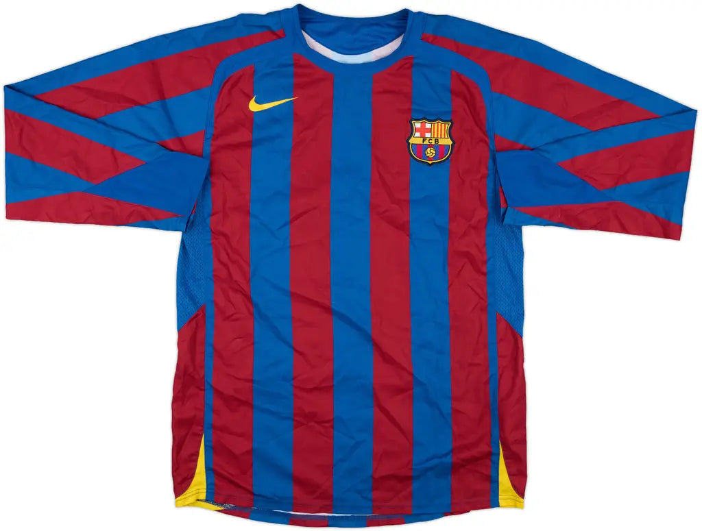 Camiseta Retro Fc Barcelona 2005/2006 - 1ª Equipación Manga Larga