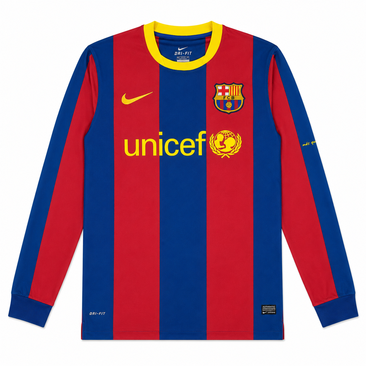 Camiseta Retro Fc Barcelona 2010/11 - 1ª Equipación Manga Larga
