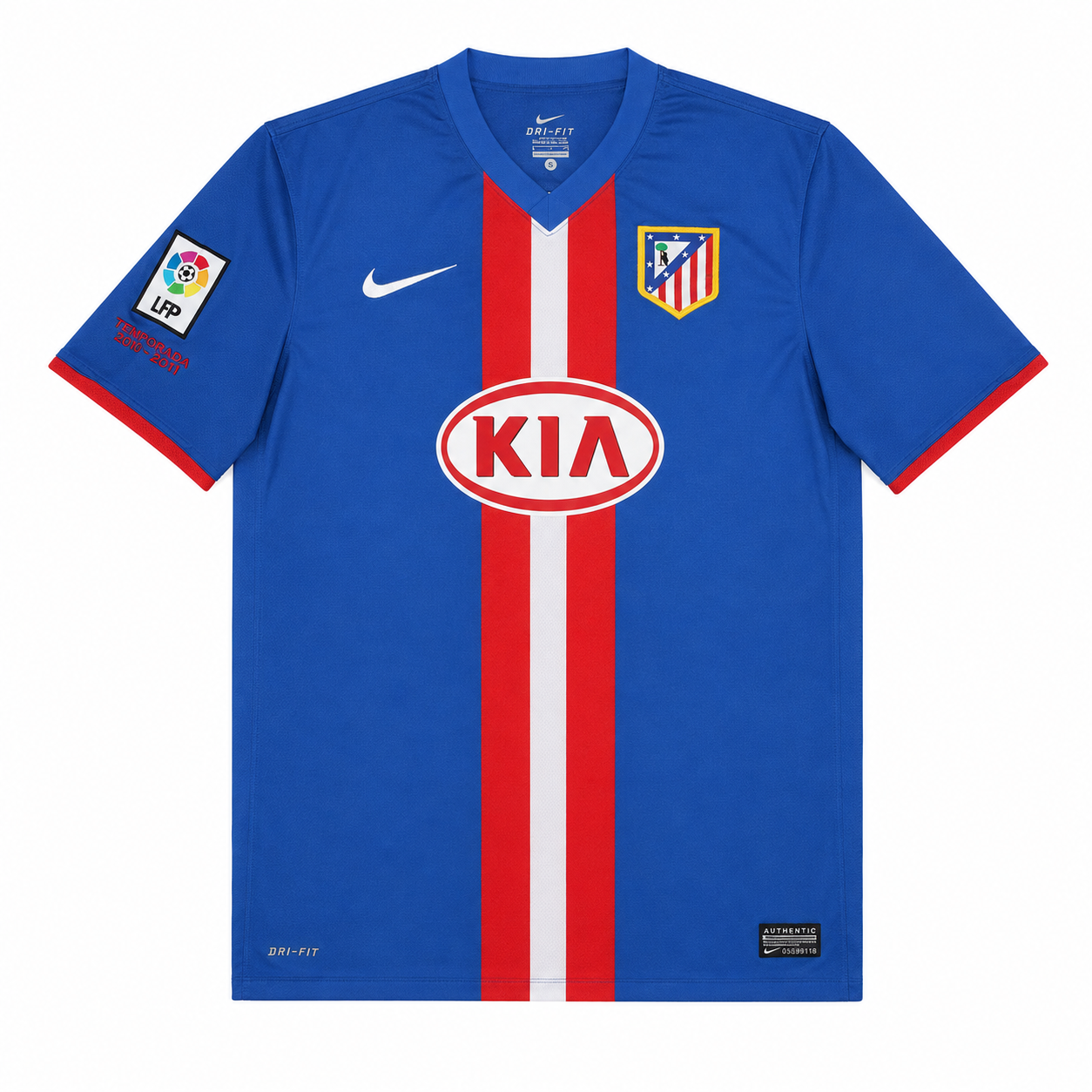 Camiseta Retro Atlético de Madrid 2010/11 - 2ª Equipación