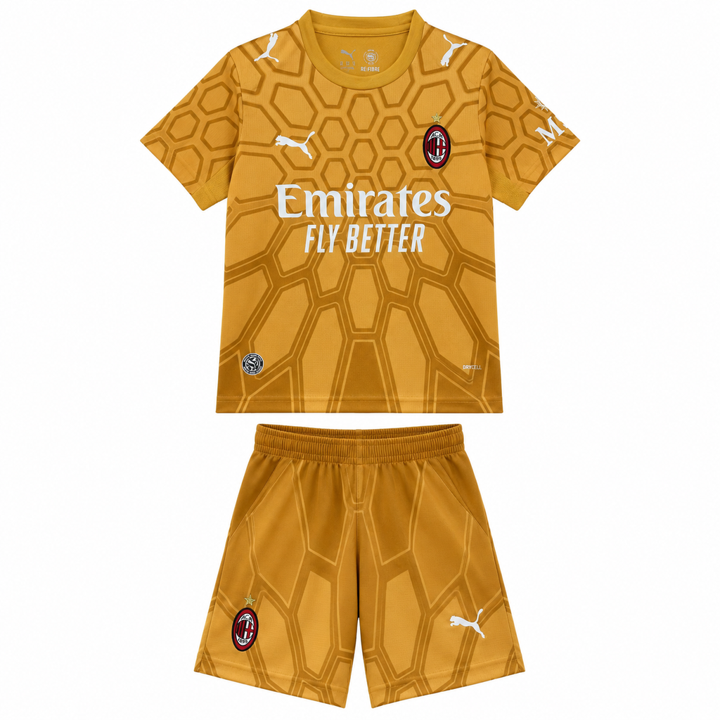 Conjunto Infantil Ac Milán 2026/27 - 1ª Equipación Portero